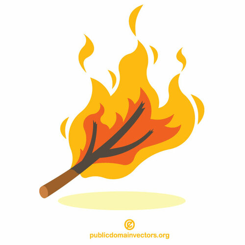 Pembakaran cabang pohon
