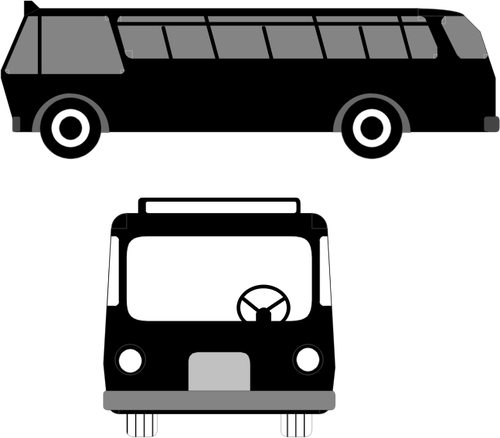 Vector image of bus symbol