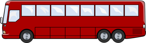 ツアーのバスのベクトル描画