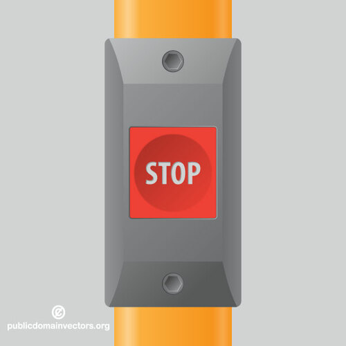 STOP-knappen i en buss