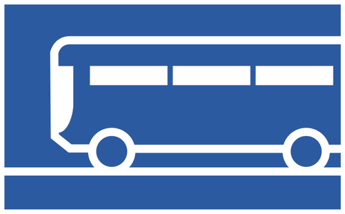 Vetor de pictograma de ônibus