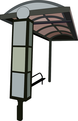 Bus stop trace vector