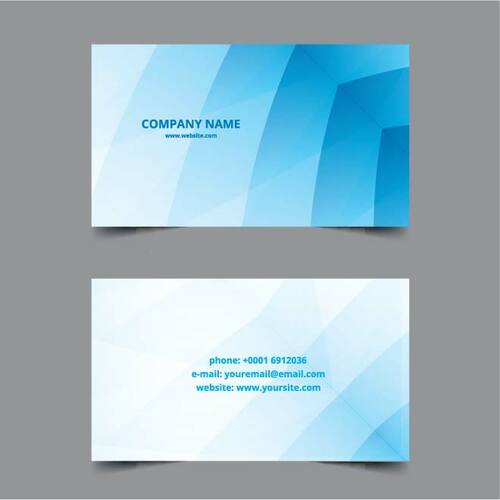 व्यवसाय कार्ड के लिए नीली पृष्ठभूमि