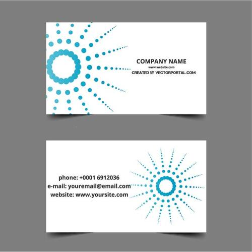 Business card design lay-out in vector-formaat
