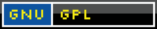Dibujo vectorial insignia web: licencia GNU