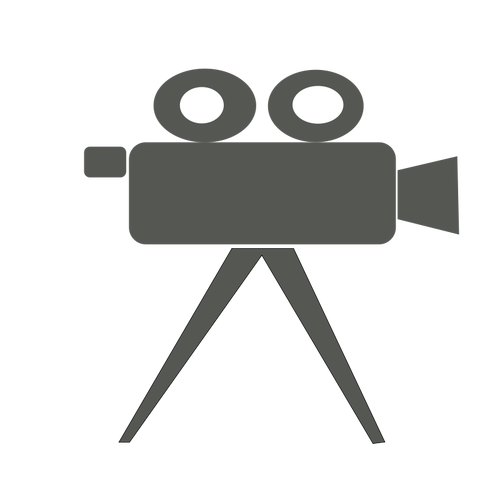 Elokuvakameran vektorikuva