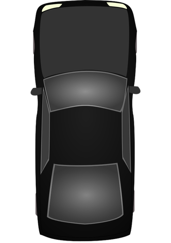 Černé auto vektorové ilustrace