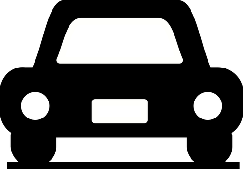Imagem de vetor de pictograma de carro