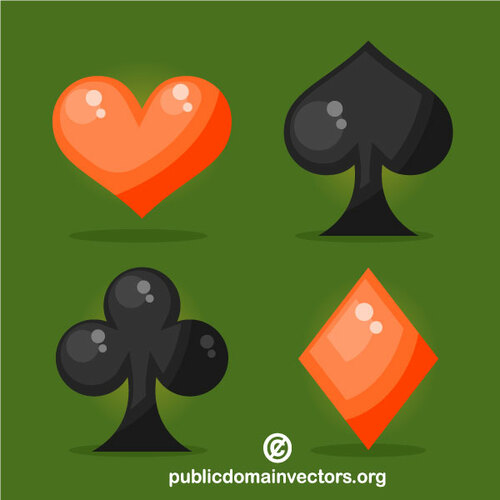 Poker card symbols