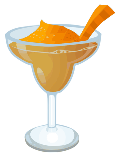 Gulrot Margarita cocktail vektorgrafikk