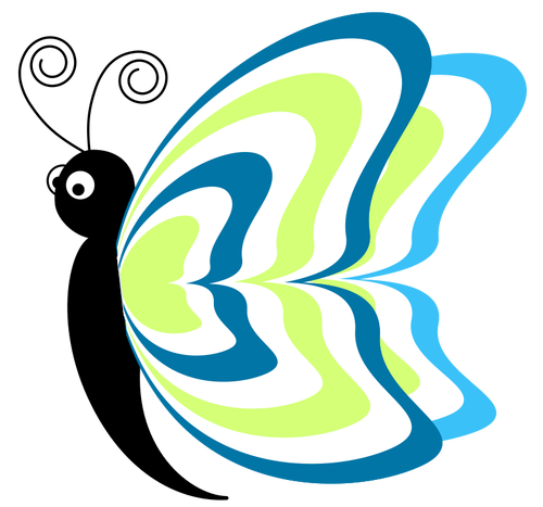 Obraz barevný motýl