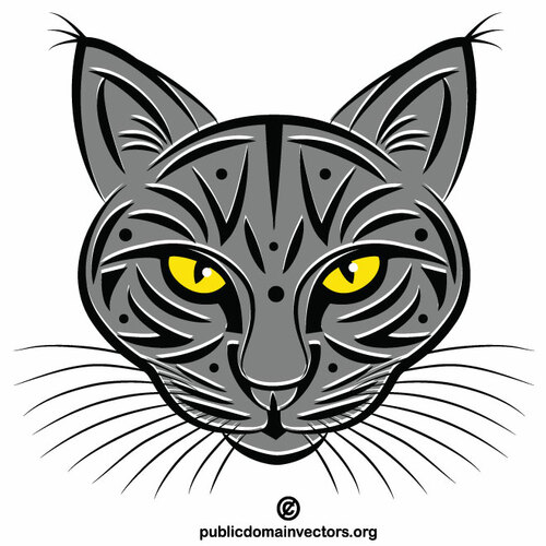 Clip art wajah kucing