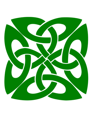 Grüne Muster-Dekoration-Vektor-Bild