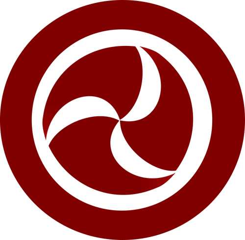 Vektor-Illustration für rote und weiße kreisförmige keltische Verzierung