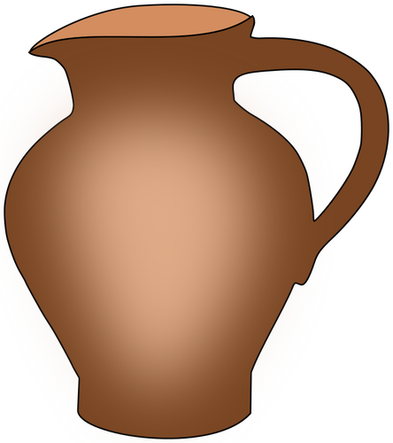 Pot keramik yang sederhana