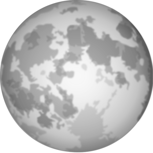 Хэллоуин ярко полная луна векторное изображение