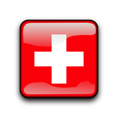 Tlačítko příznak Švýcarsko