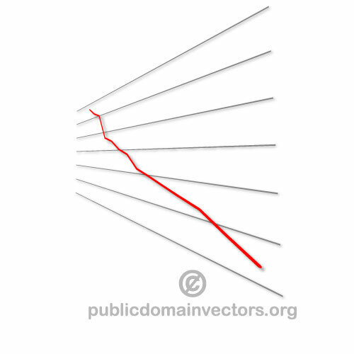 Tendinţă negativă vector grafic