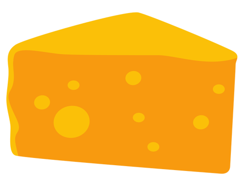Fetta di formaggio cheddar