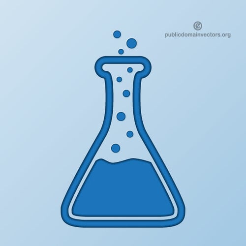 Icona di vettore di laboratorio chimico
