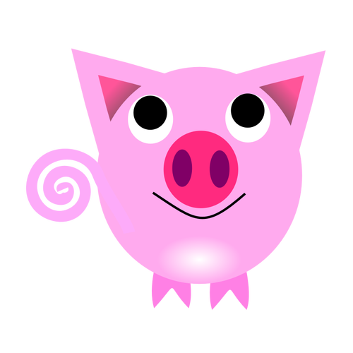 Векторная иллюстрация свиньи