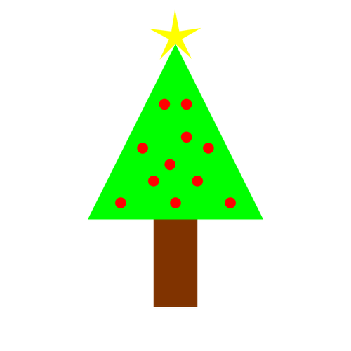 Jednoduchá vánoční strom