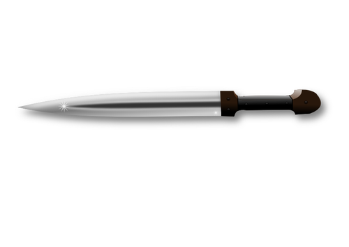 Clip art wektor z ostrym nożem