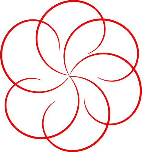 Cirkulär gränsen vektorbild
