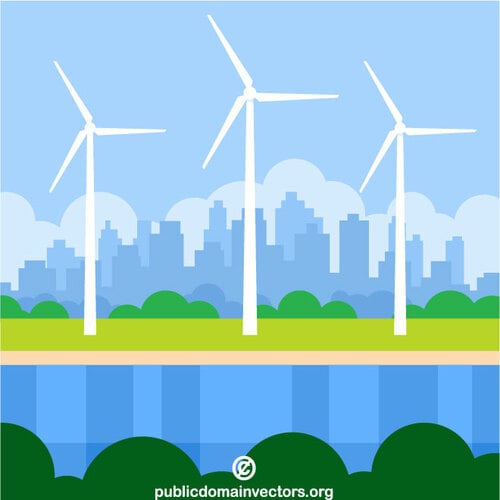 Rüzgar türbinleri yeşil enerji