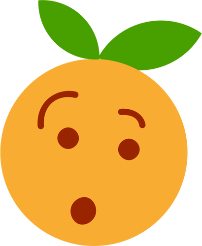 Scared orange