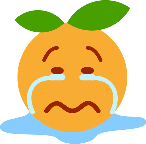 Emoji qui pleure