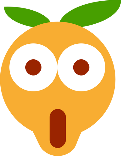Astonished orange