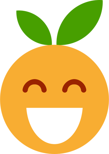 Emoji fruité souriant