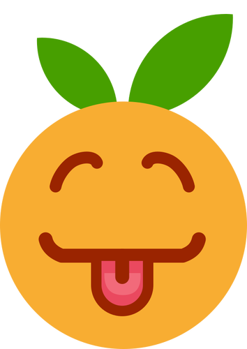 Skrattande orange