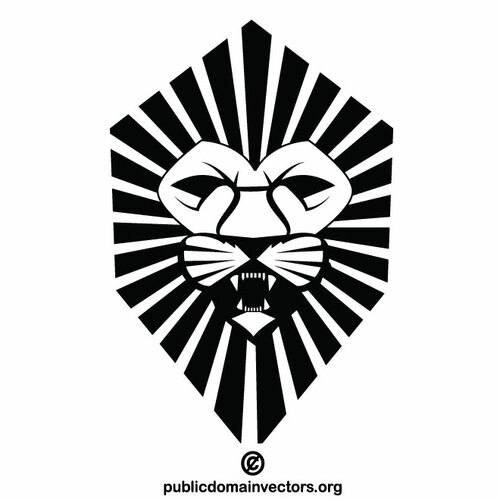 Simbolo araldico del leone ruggente