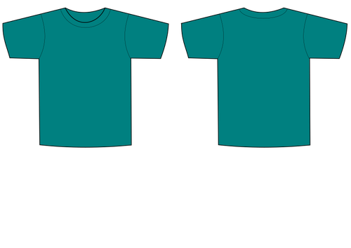 Přední a zadní tričko