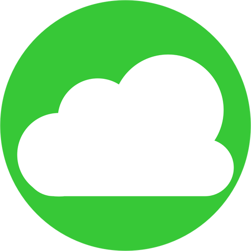 Nube icono vector illustration