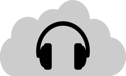 Křupavě audio skladování Vektoru symbol