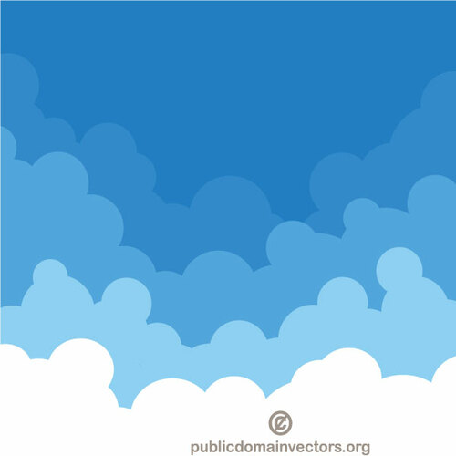 Blauer Himmel-Vektor-Bild
