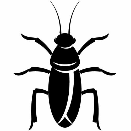 Grafika clipart sylwetka karalucha