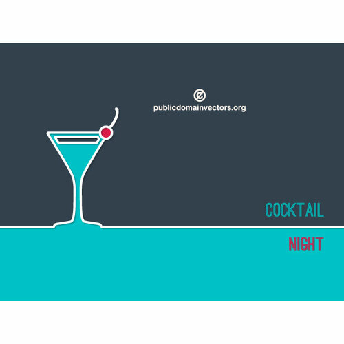 Cocktail thema vector achtergrond