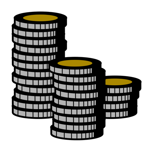 Münzen-Vektor-Bild