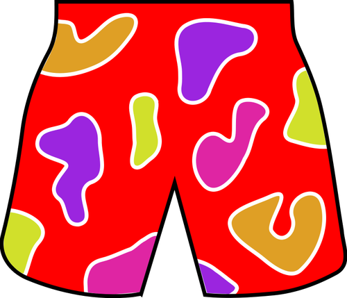 Pantaloncini da spiaggia colorati vettoriale immagine
