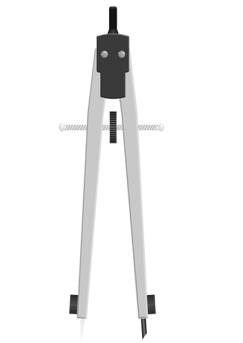 Vector illustration of a compass