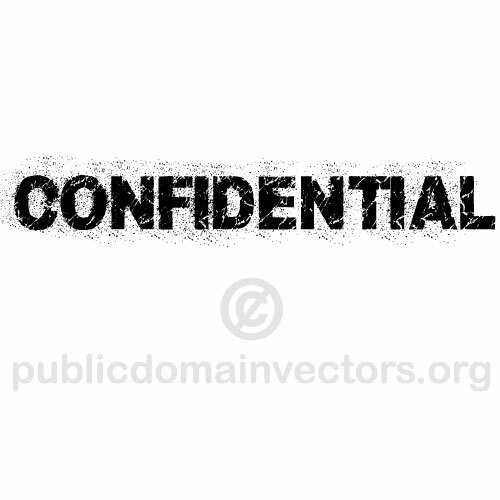 "Confidential" Vektor-Stempel