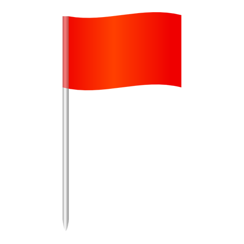 Sudut bendera di sepak bola vektor ilustrasi