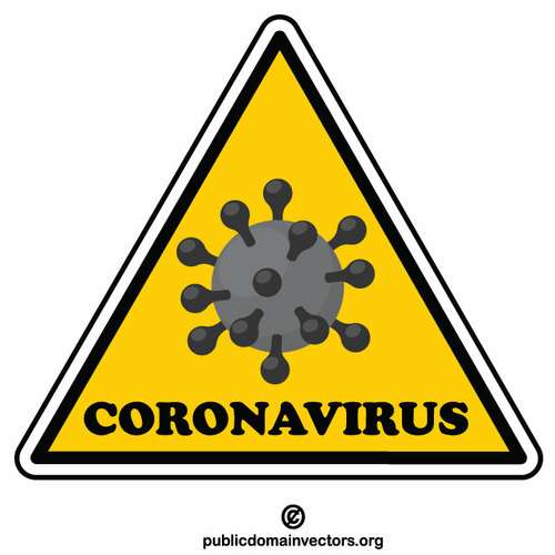 कोरोनावायरस चेतावनी प्रतीक
