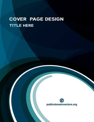Modèle de page de couverture brochure
