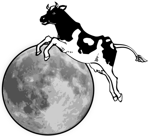 Kuh und Mond