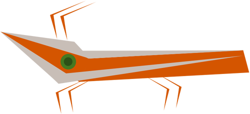 オレンジ色の蛾